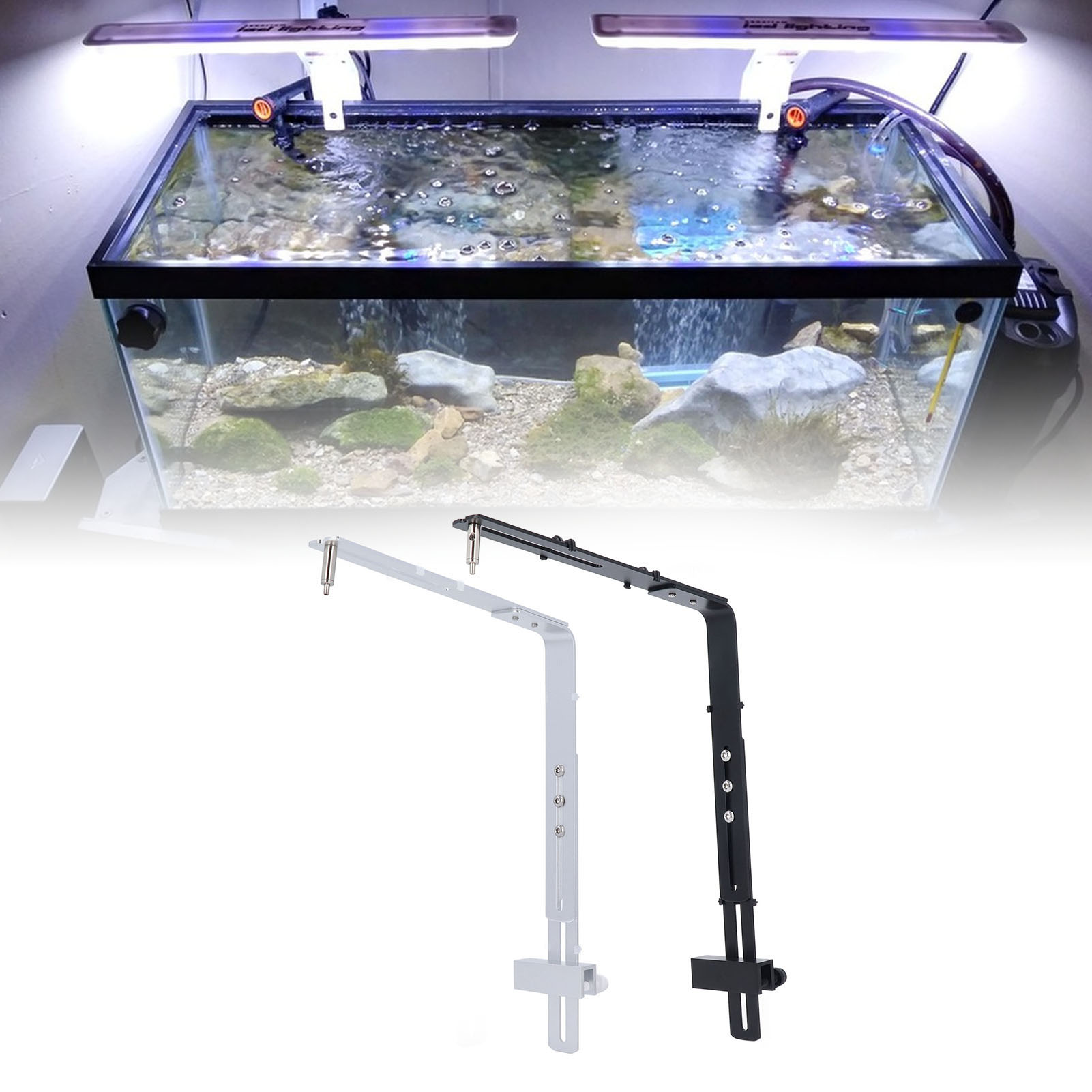 Aquarium Plant Holder - Supporto per Lampada Acquario in Lega
