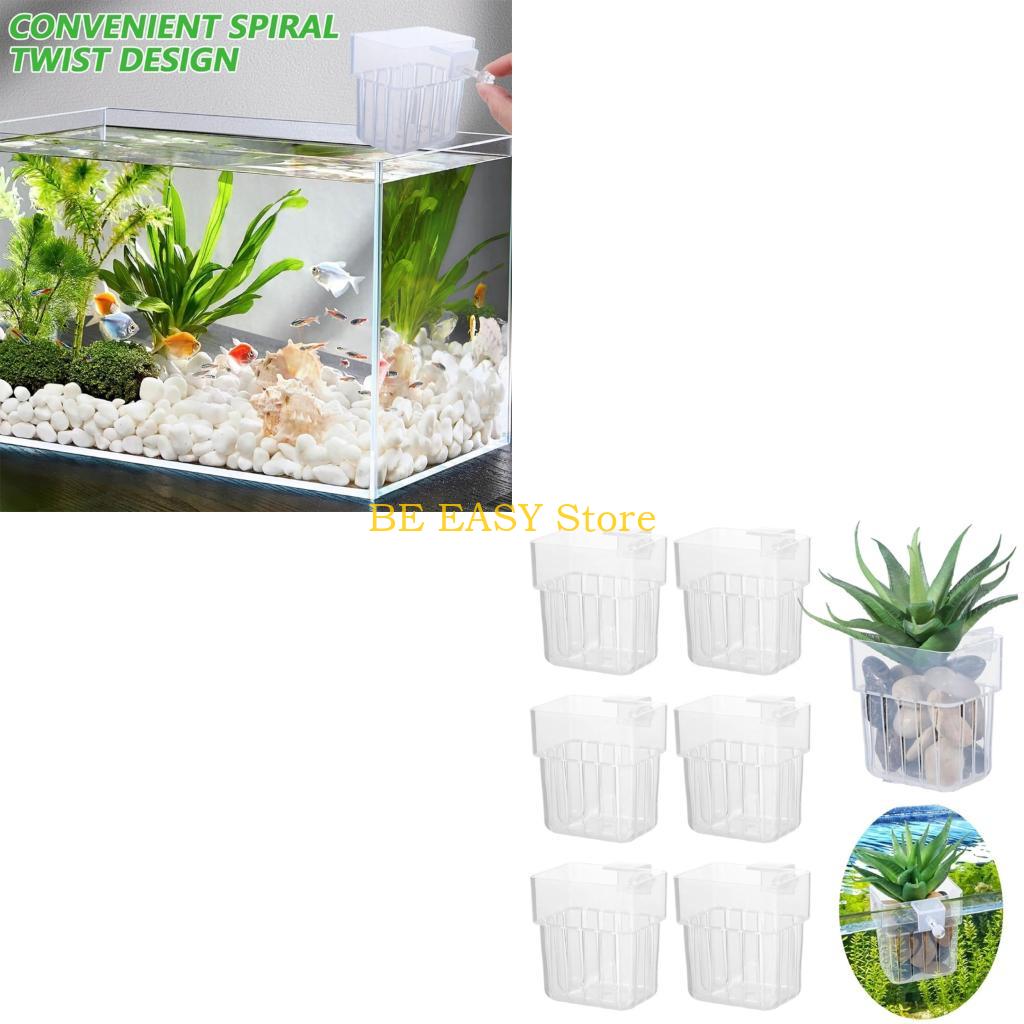Aquarium Plant Holder - E28F Multiuso Idroponico Appeso Fioriera Tazza
