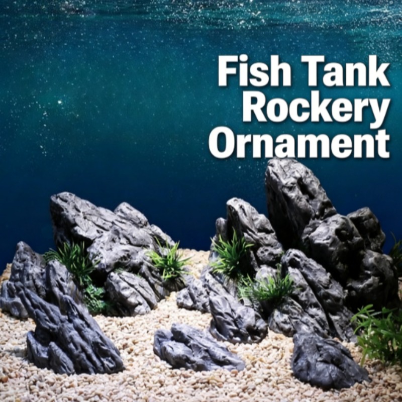 Aquarium Planted Tank Setup - Decorazione per Acquario, Simulazione di Roccia,