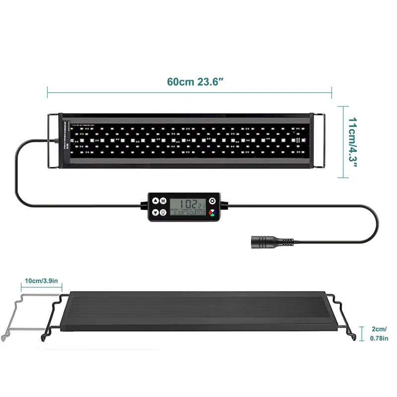 Planted Aquarium Hours - Nuova Lampada LED a Spettro Completo