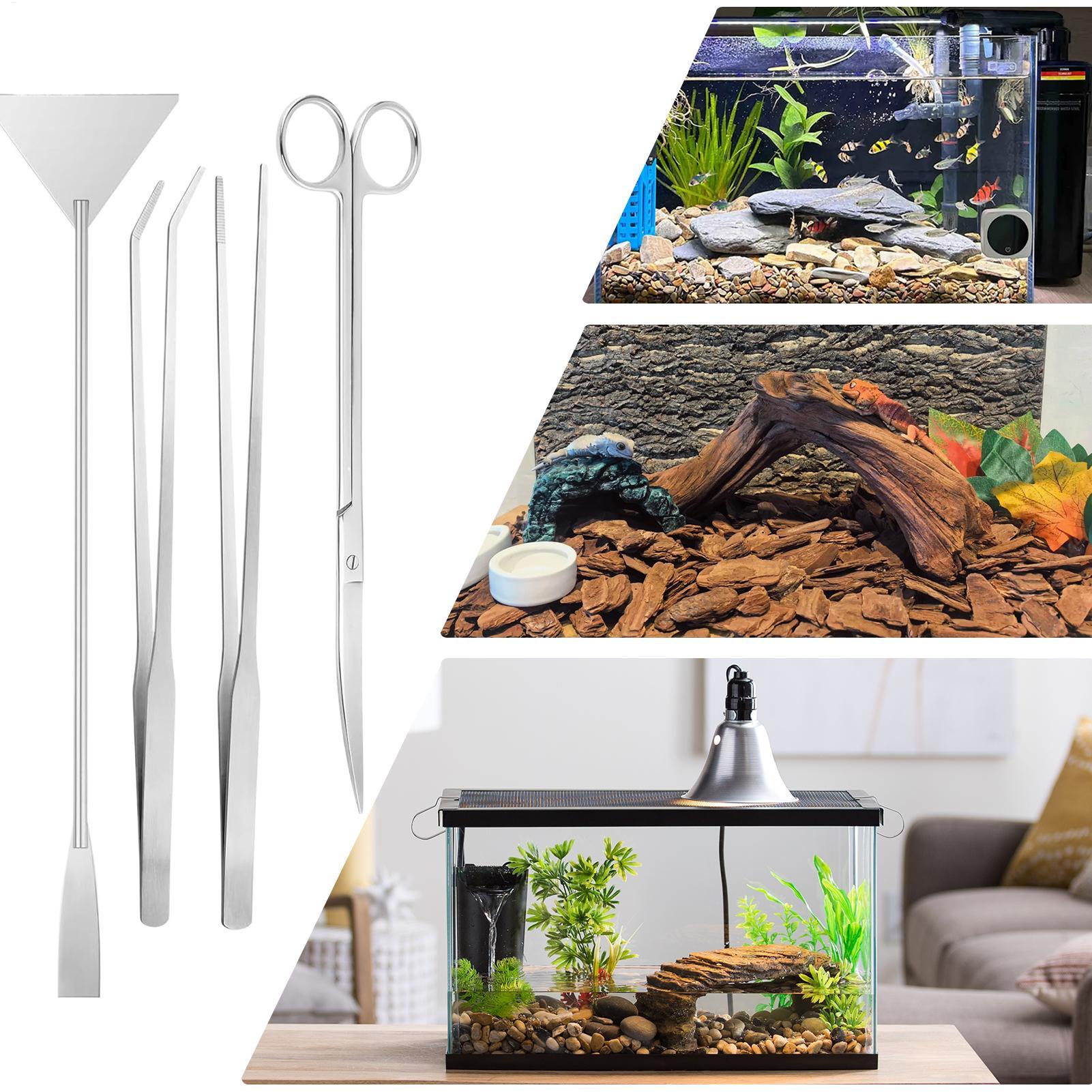 Planted Aquarium Cleaning Kit - Kit di attrezzi per acquario da