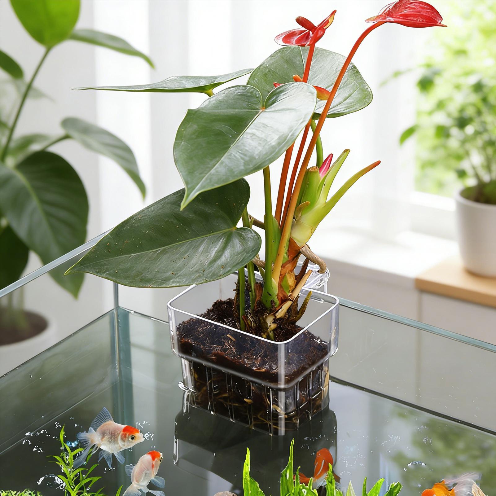 Vaso Trasparente Appendibile p - Aquarium Plant Holder recensione e prezzo