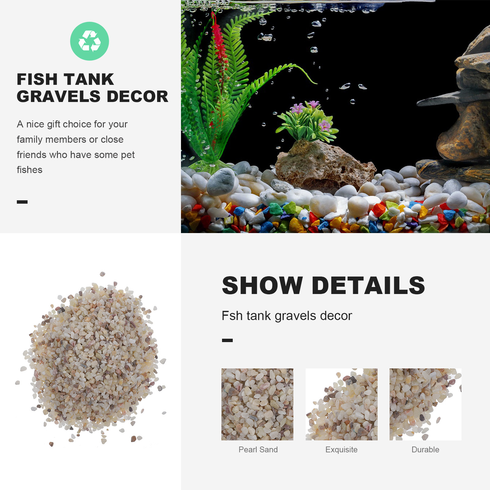 1 Set di Ghiaia Decorativa di  - Planted Aquarium With Gravel recensione e prezzo